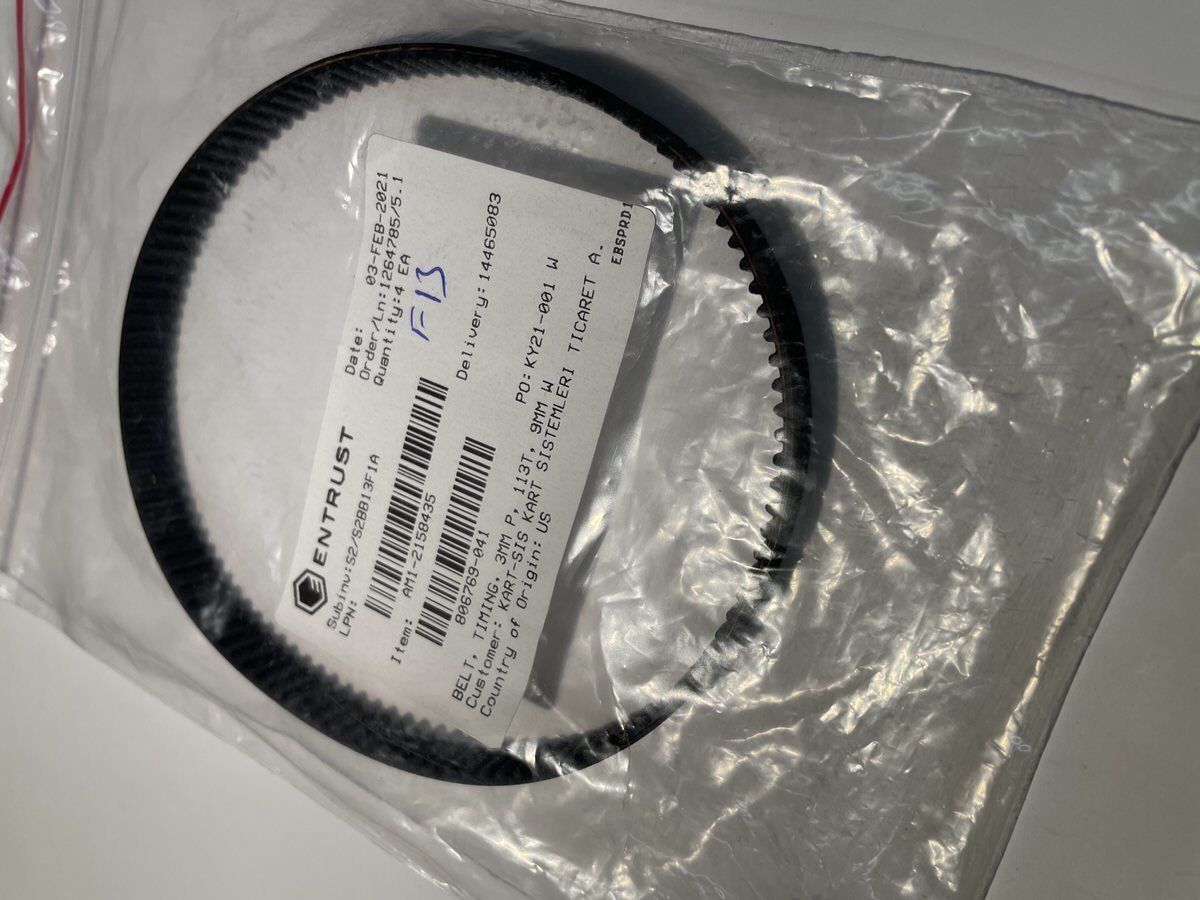 806769-041 BELT, TIMING, 3MM P, 113T, 9MM W